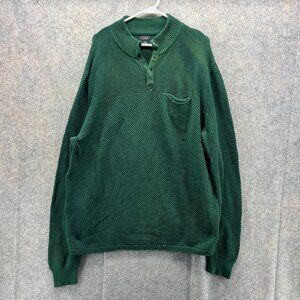 J. Crew Green Zip Up Sweater